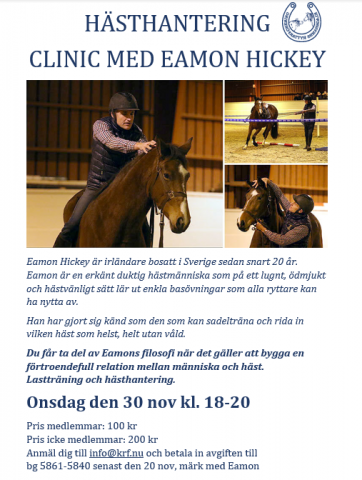 Clinic med Eamon Hickey