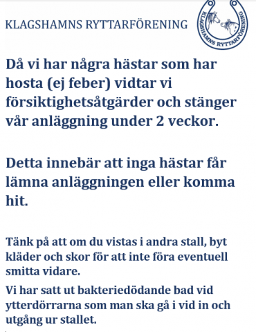 Anläggningen i karantän