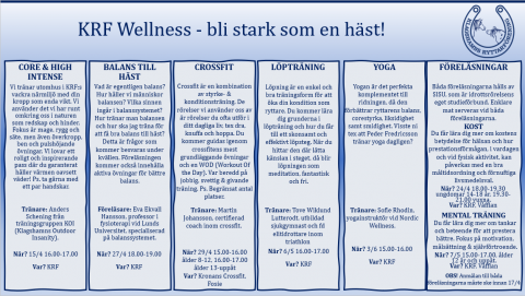 KRF Wellness - bli stark som en häst!